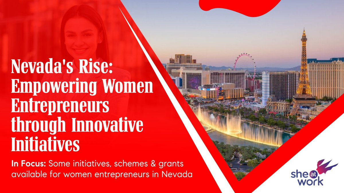 Nevada is witnessing a remarkable surge in its #entrepreneurial landscape, with women at the forefront of this transformation. SheAtWork highlights innovative programs, schemes, and resources empowering #femaleentrepreneurs for success. Read more: tinyurl.com/yckh872b