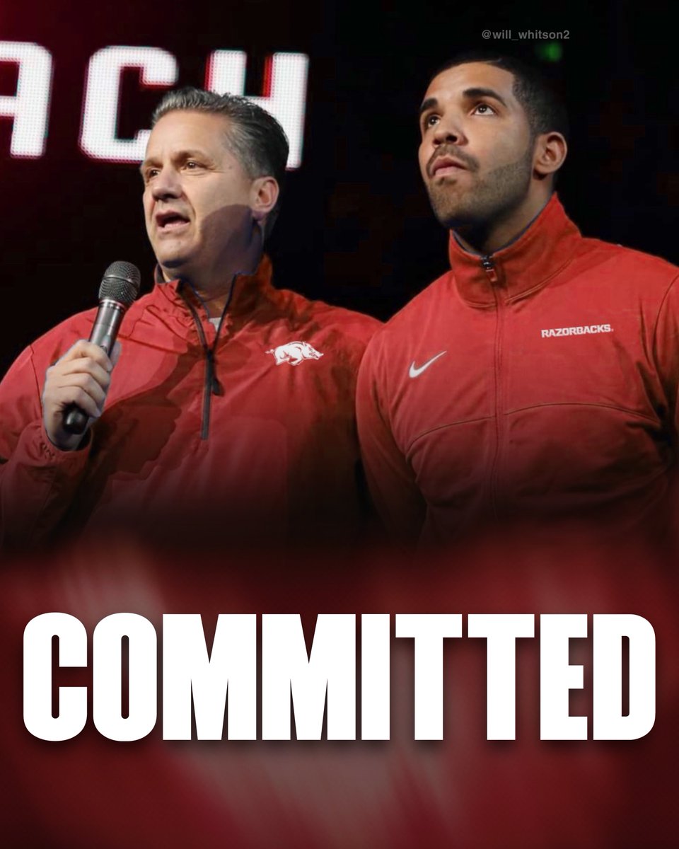 Arkansas has acquired Drake via the Transfer Portal, sources tell me. He follows his coach John Calipari to Fayetteville.
