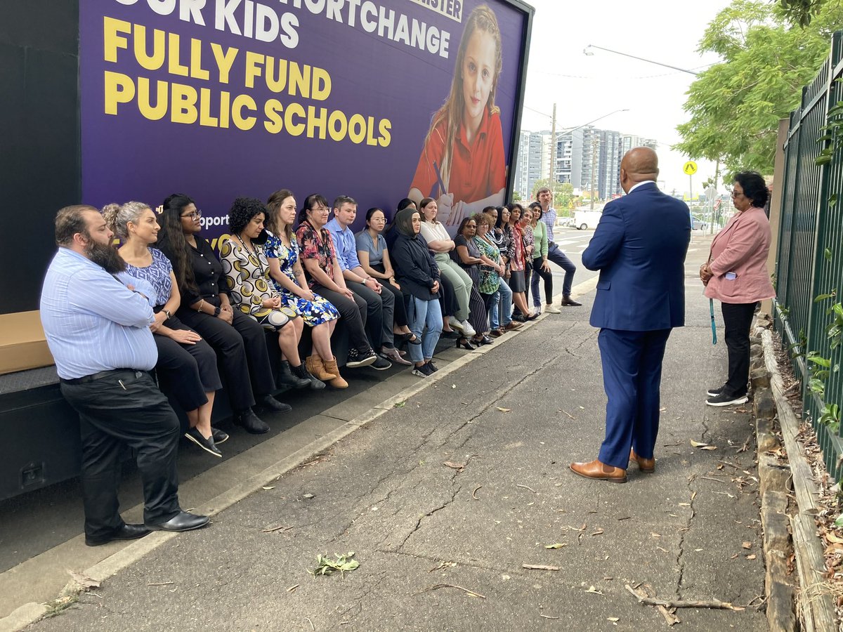 Granville BHS will cop nothing less than full funding for public schools. Thank you for your public commitment. Time for PM @AlboMP to step up #ForEveryChild. @Charlton_AB