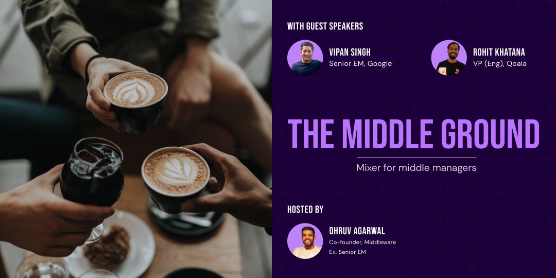 Exciting news! 🎉 Join the bustling atmosphere of #TheMiddleGround Meetup in #Gurugram on April 18th from 6:00 PM to 8:00 PM IST. Don't miss out on this chance to expand your professional circle and explore common ground with fellow enthusiasts. konfhub.com/middle-ground-…