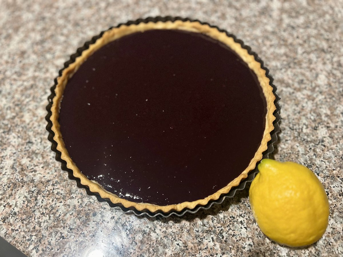 AnnLinkReville's tweet photo. Blueberry, lemon curd tart. I’m ready for the eclipse 🫐🍋🌘 https://t.co/3A0LtQjJj9