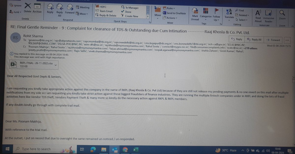 Rohittshrma's tweet photo. Hello Mr. Khosla And Soota you are not responding on mails &amp; still my all pending payments not released is this your working culture....? https://t.co/7tlB1ONwM6