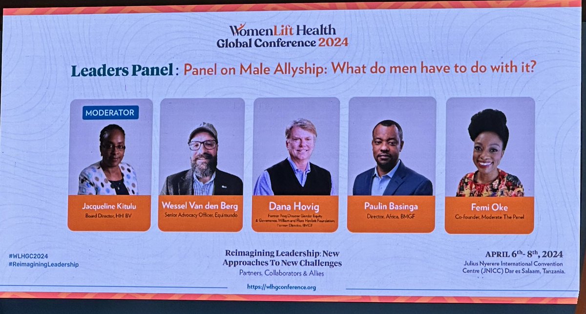 What do men have to do with it? The importance of men in women’s health @womenlifthealth @WLHGConference with @FemiOke starting it off discussing the 50/50 campaign in journalism inspired by @BBCRosAtkins The power of a male ally!