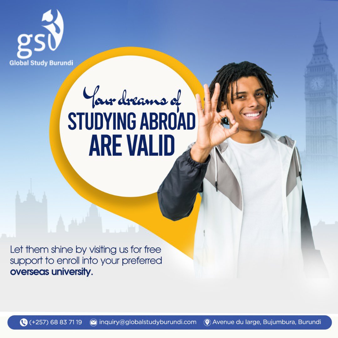 GlobalStudyBI's tweet photo. Don’t live in the dreamer’s bubble too long! Start making moves towards achieving your Study Abroad wishes.
 
Visit our offices for free support on how to enroll to your preferred overseas university.  
 
#GSB #StudyAbroad https://t.co/EvPgTW8m1K