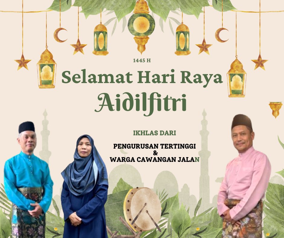 Gemersik takbir mengundang hiba, Salam diutus tanda ingatan, Syawal dinanti menjelang tiba, Salam diutus pohon kemaafan. Salam Aidilfitri Maaf Zahir dan Batin. Ikhlas daripada, Pengurusan Tertinggi & Seluruh Warga Cawangan Jalan @badio64 @IEsa2018 @IPJKR_Official @moworksmy