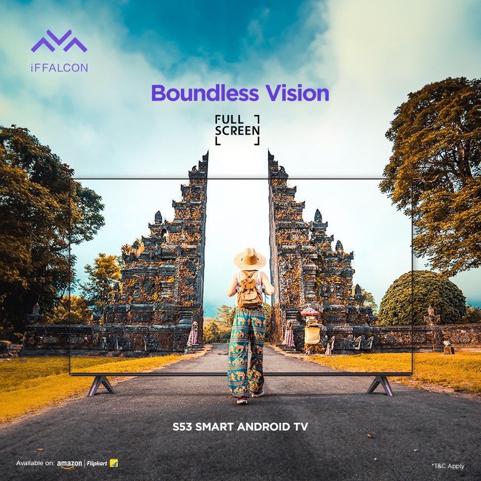 iFFALCONIndia's tweet photo. Experience the beauty of boundless vision with iFFALCON S53 Smart Android TV. Its bezel-less design creates a seamless canvas for your entertainment, where every detail shines.

Know more: https://t.co/wyiNyUCBDF  

#iFFALCON #SmartAndroid #S53 https://t.co/Ox3JShasqr
