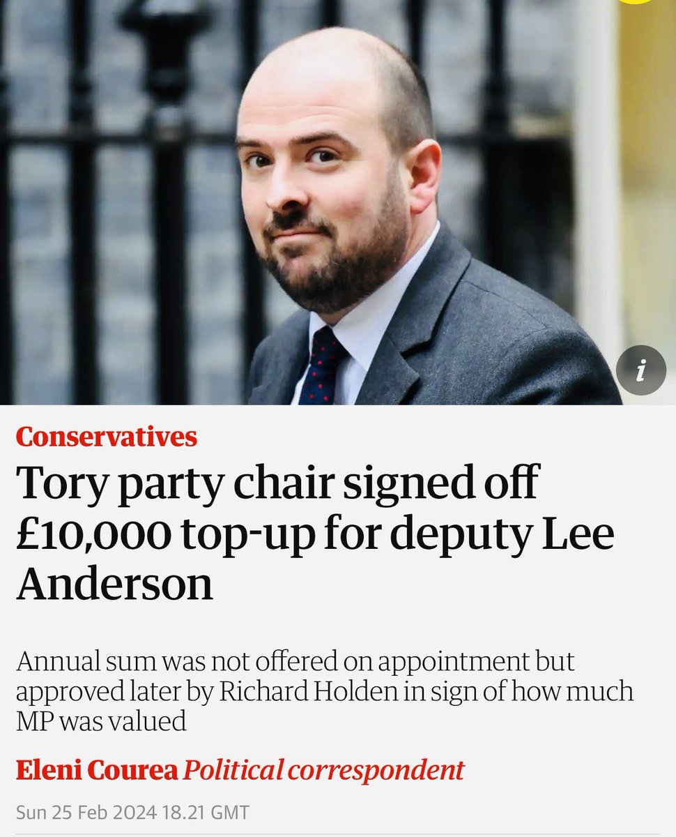 carolvorders's tweet photo. Daily Mail's 793rd front page re Angela Rayner with letter from Richard Holden @RicHolden Tory Chair + the stench of Holden's desperation (no constituency for him in GE) & obsession...

A few Holden facts
🔹Fined £100 for dropping litter after having a go at "litter louts"
🔹Signed off extra £10,000 for Lee Anderson 
🔹Obsessed with Starmer/Rayner. 🔹His false claims linking Starmer to a Covid Labour quiz event were mocked.  The event was online. 
🔹Demanded local police reopen Beergate....everyone cleared.
🔹Tory MP said Holden "would be willing to stoop as low as he could go"...seems he's right
🔹Holden 2019 new MP with tiny majority.  
🔹Has no constituency for new general election after boundary changes
🔹Tried to be candidate for a safe seat but lost his bid. Awwwww....
🔹Lied to constituent about energy bill payments for his second home @BlockedByHolden 

#MondayMotivation....
Tick Tock Dick ⏰