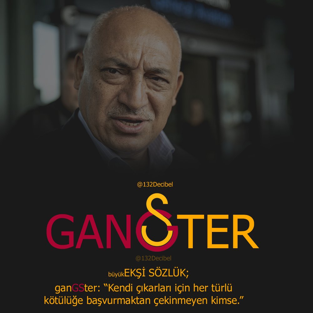 ganGSter! #büyükEKŞİSözlük ganGSter: “Kendi çıkarları için her türlü kötülüğe başvurmaktan çekinmeyen kimse.”