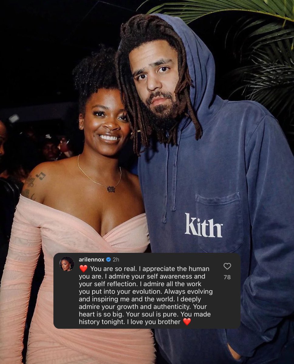 Ari Lennox supporting J. Cole tonight ❤️