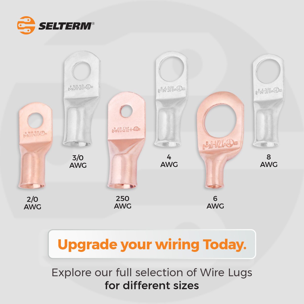 Maximize conductivity and minimize downtime. SELTERM Wire Lugs are precision-engineered for a wide range of wire sizes, ensuring professional-grade connections. Discover our full line only on [Selterm.com]

#wirelugs #crimplugs #electricalconnectors #wiring #SELTERM