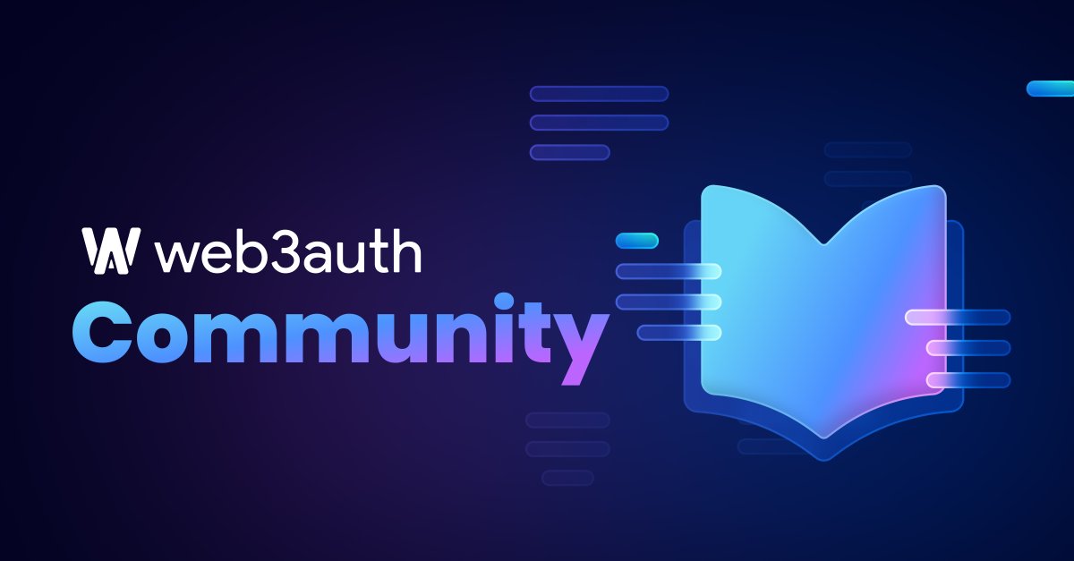 Share your suggestions and new feature ideas with 1,800+ members in our Community portal today! 🚀 web3auth.io/community/