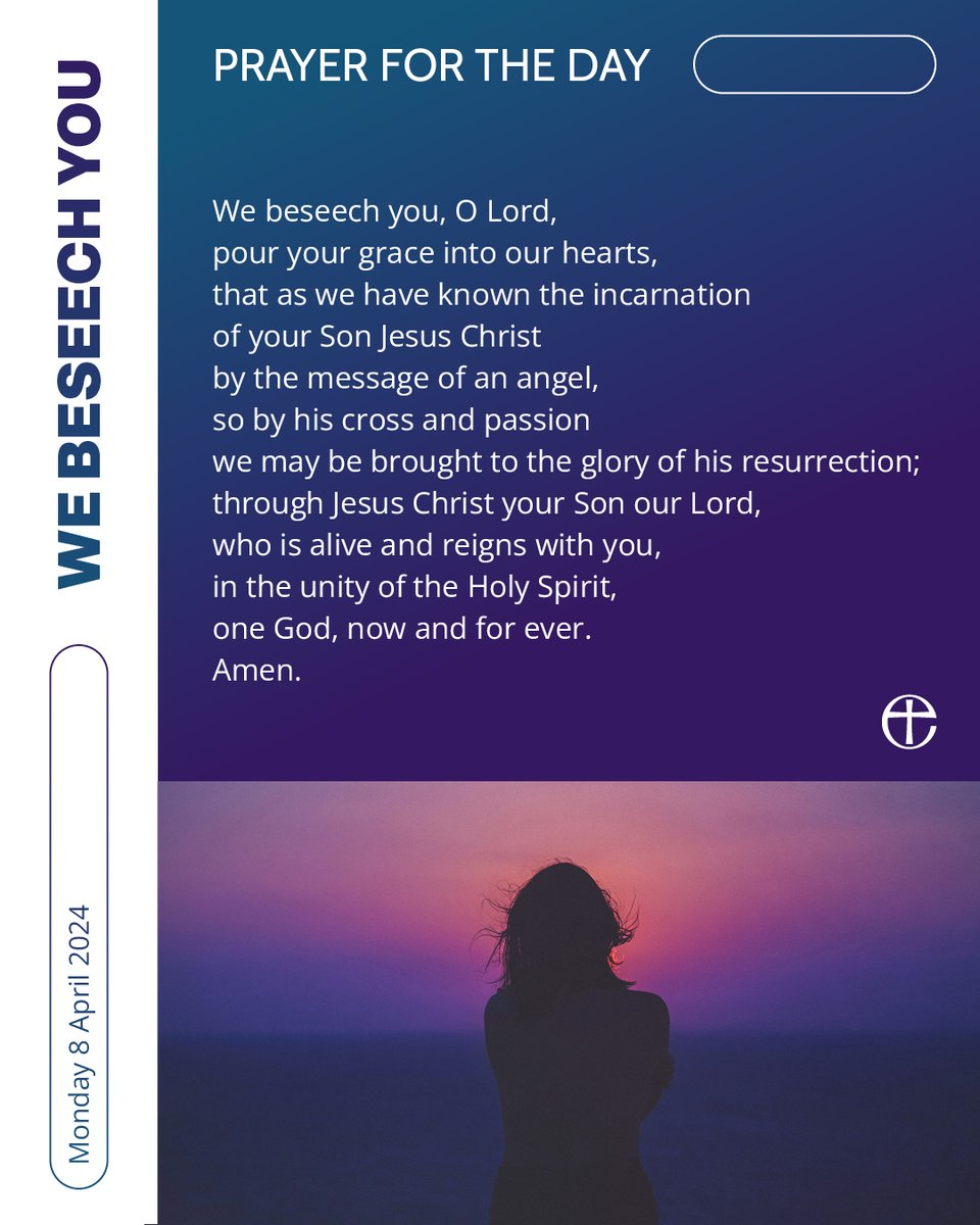 Join in with us and thousands of others praying these words today. Access a spoken version of today's prayer at cofe.io/TodaysPrayer.
