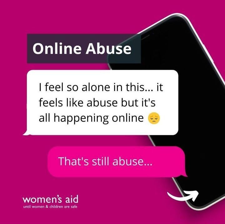 You are experiencing digital abuse when your partner/ex uses your phone, social media, internet, smart home devices to control, harass, intimidate & scare you. Using location tracking, spyware & GPS trackers to monitor you, or sexting, without your consent, is also digital abuse