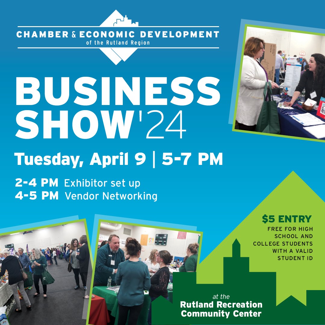 Join Cape Air at the Rutland Recreation Center for the 2024 CEDRR Business Show! Meet with local businesses and organizations from Rutland County and to learn about various offerings & services in the community. . . . rutlandvermont.com #flycapeair