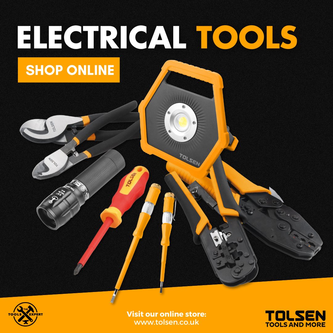 Let's kickstart the week with a surge of energy, a bolt of motivation & a circuit of determination! Plug into your goals, & illuminate every task with a can-do attitude! Don't forget to check out our range of electrical tools tolsen.co.uk/all/hand-tools…

#TolsenTools #ElectricalTools