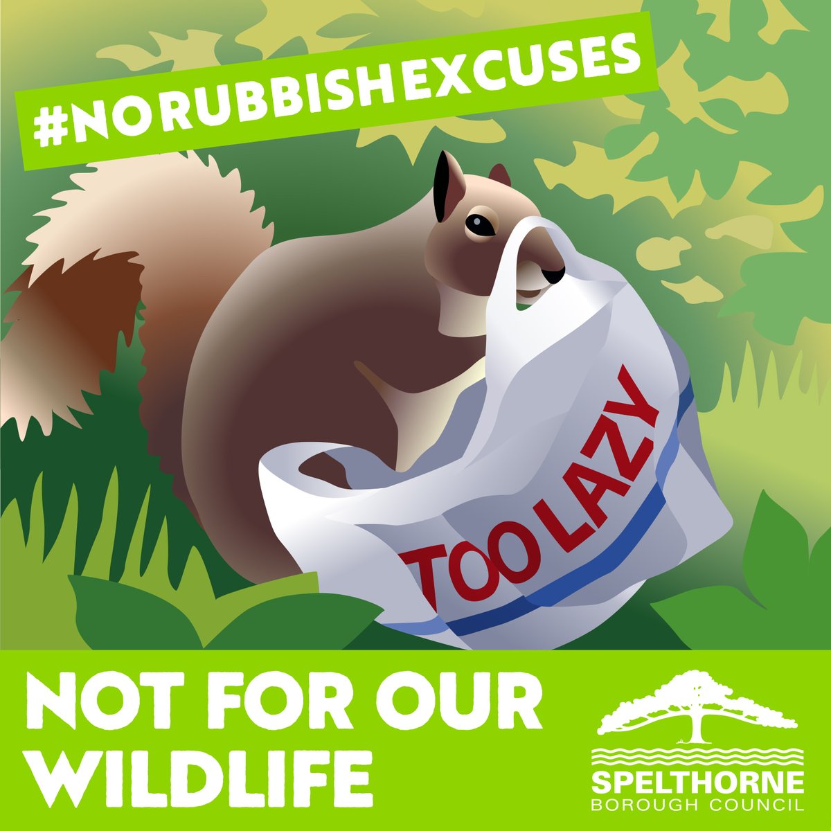 The wildlife we have in Spelthorne is wonderful and we must do everything we can to protect and cherish it, including keeping our Borough free of litter.

Please take your litter home with you if the bins are full

#NoRubbishExcuses #KeepSpelthorneTidy