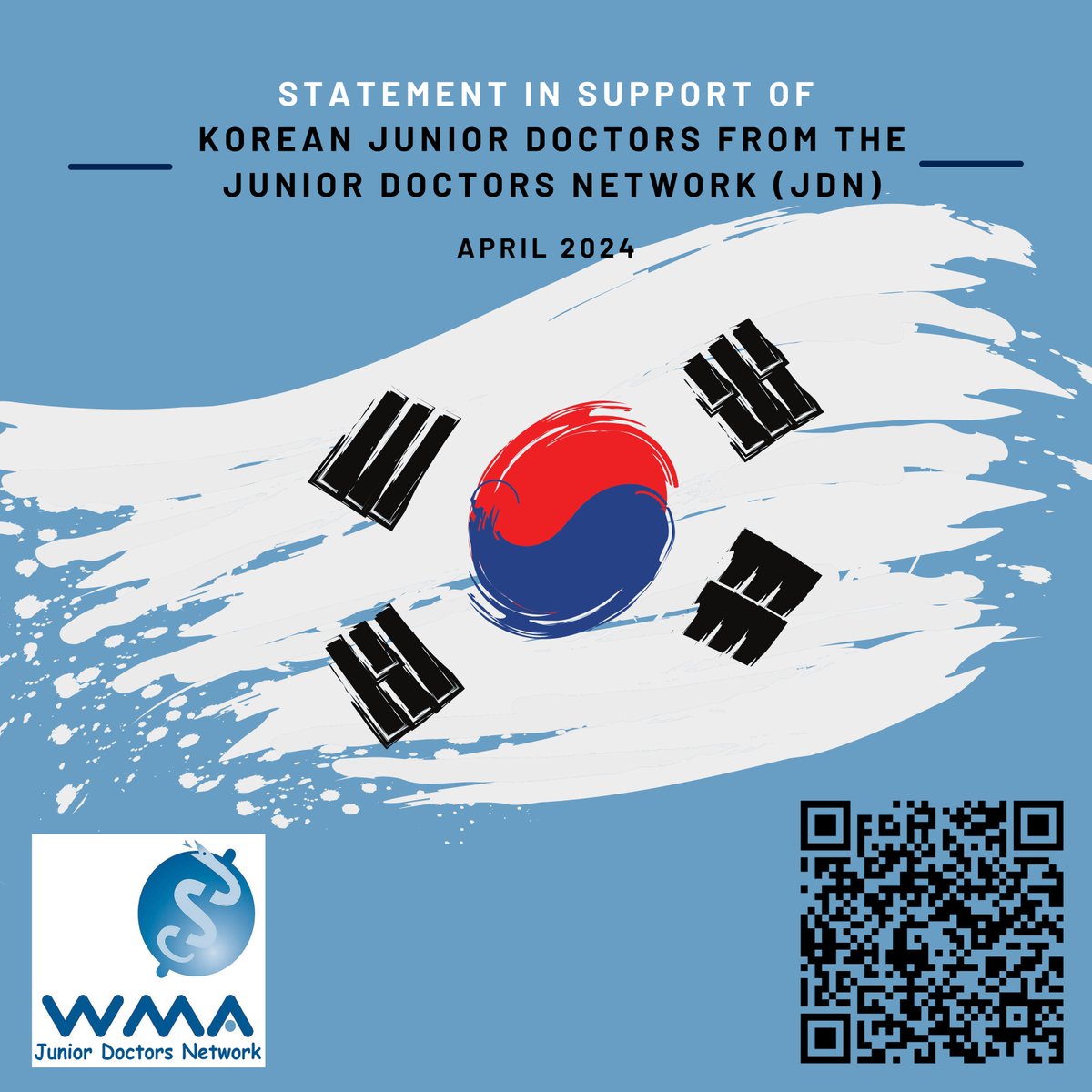 medwma's tweet photo. The WMA JDN expresses its unwavering support for the Junior Doctors of South Korea & their right to collective action.
Read the full statement here: https://t.co/2t7JCpy6IH
@WMAJDN
#SupportKMA
@kmasns
#korea https://t.co/7mfosPAGnl