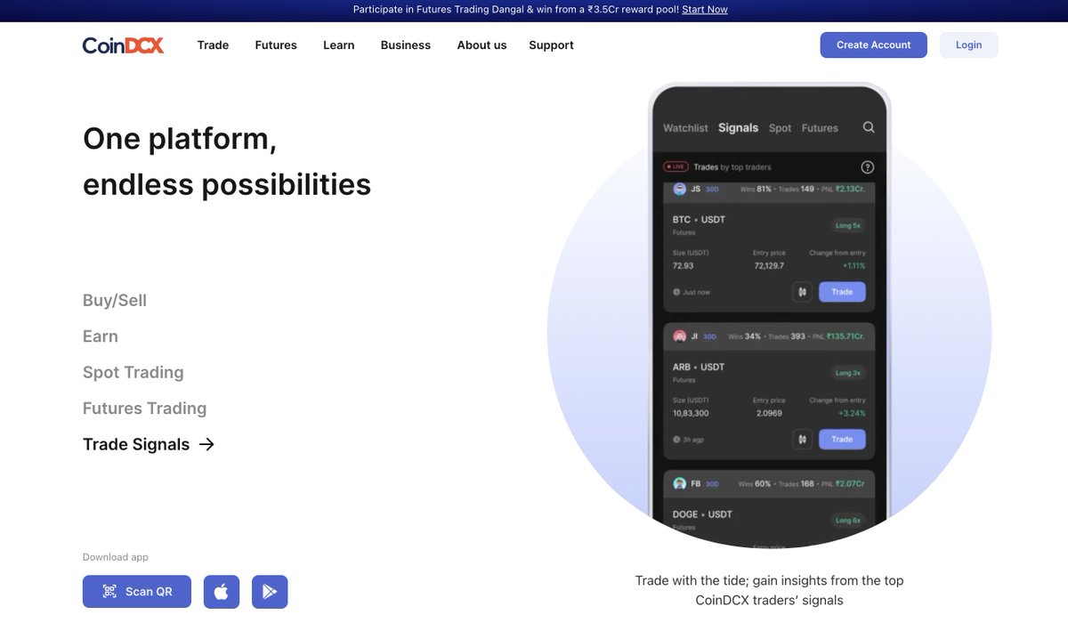 We recently did a full revamp of the @CoinDCX website, but our promise to be your premier platform for #crypto stays the same! Our team has put in a lot of effort to make the website more user friendly and easy to understand. Do check out our new website and share your views…
