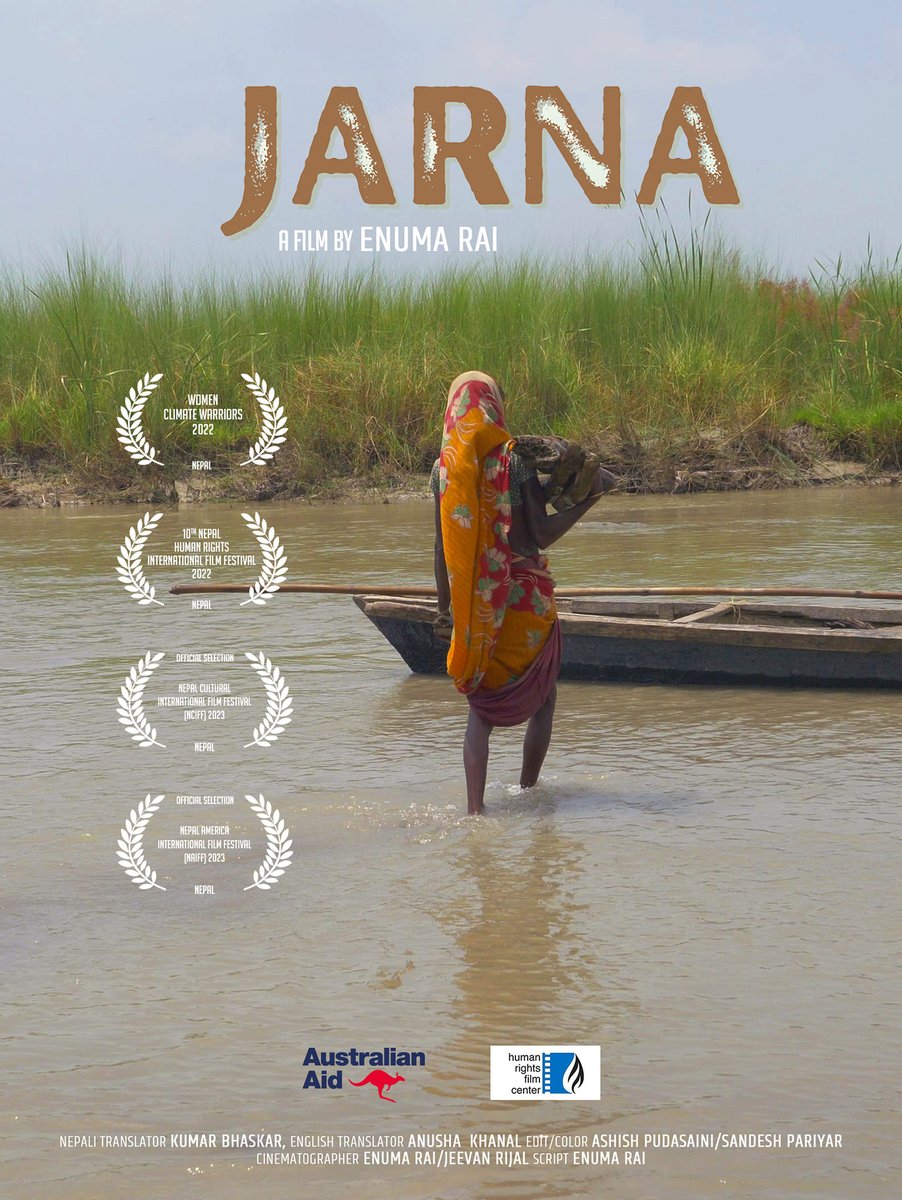 Congrats to @EnumaRai for winning the Best National Documentary Film at this year’s @niff_np for her short film ‘JARNA’. 🇦🇺 was pleased support her film under the Climate Warrior Initiative, building media skills in storytelling on the impacts of climate change on women & girls.
