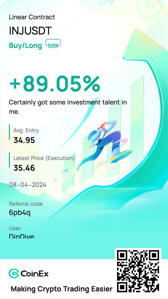 Took a little early shot with $INJ from <a href="/Learnernoearner/">UNKNOWN TRADER</a> initial call. Paid off 🙏🏽🤝