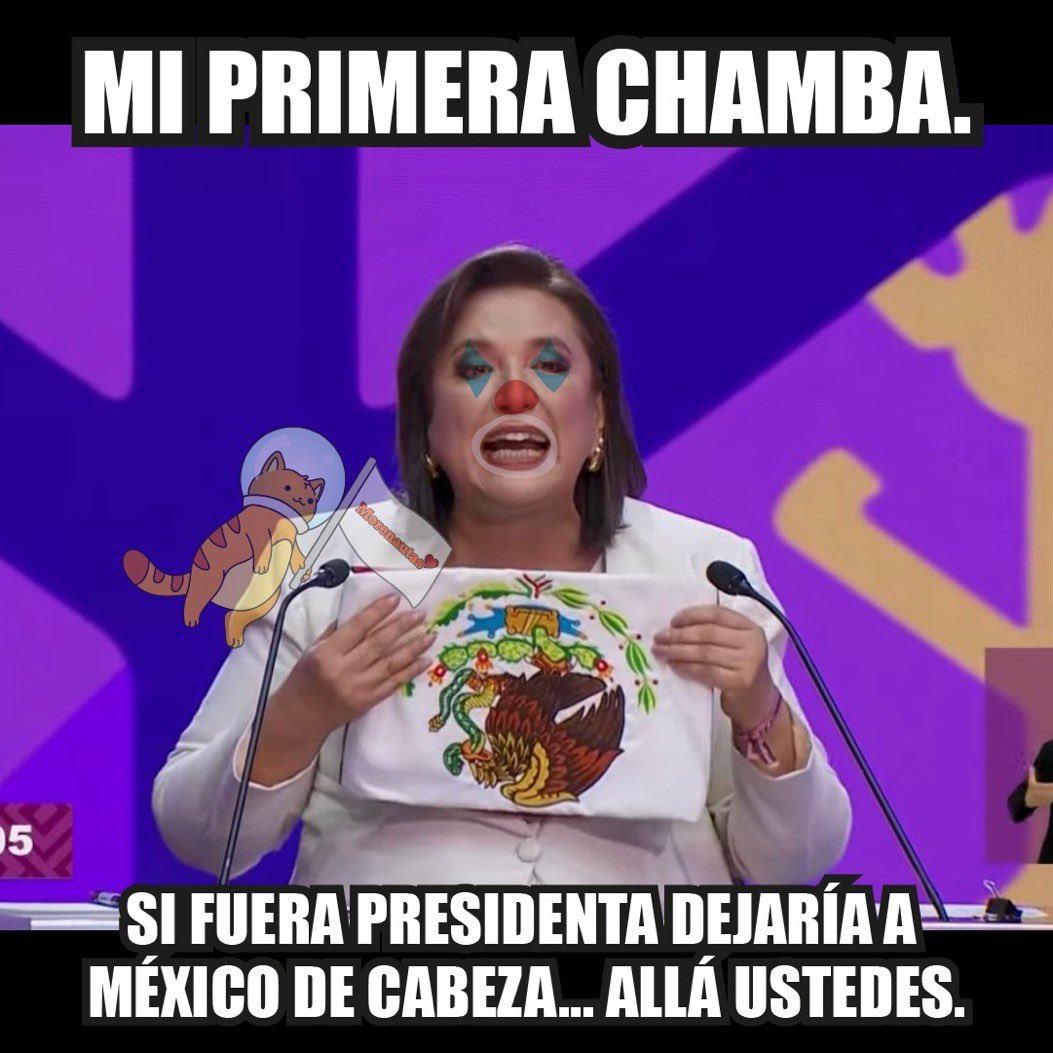 @XochitlGalvez SIGO IGUA DE ENDEJA
PROAN
90
AÑOS
MUERTE
Y ASESINATOS 
#DebatePresidencial #ClaudiaGanaDebate