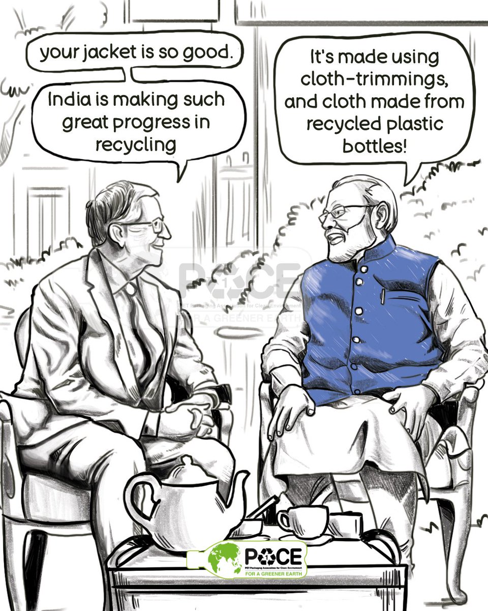 Leading the charge, discussing India's #recycling revolution!