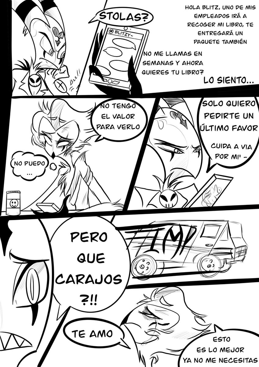 LynMontana07's tweet photo. Despedida parte 4/5
Nos acercamos al final pero el cómic tendrá una segunda parte con mucho más desarrollo, muchas gracias por todo su apoyo 💖 #HelluvaBoss #Stolitz #stolitzcomic #Stolas #HelluvaBossStolas #Blitzo #comics #HelluvaBossFanart https://t.co/RFdcQ9137A