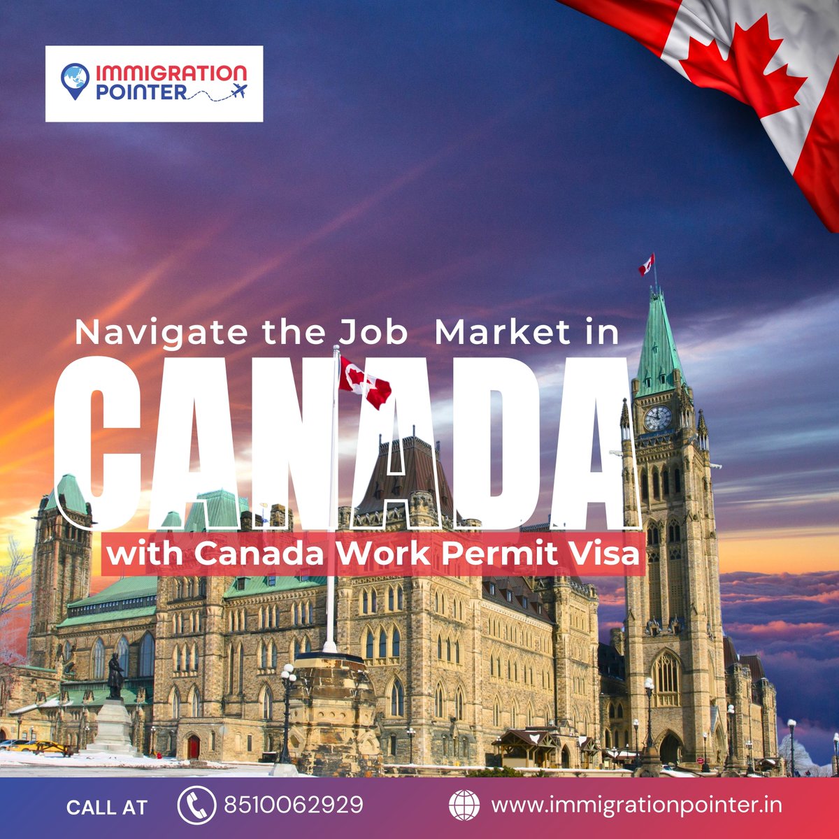 Immigration Pointer: Guiding your path to career success in Canada.
For More Information:-
Visit:- immigrationpointer.in
Call:- (+91)8510062929
 #canada_life #canadaimmigration #canada  #immigration #immigrationlaw #immigratetocanada #immigrationservices