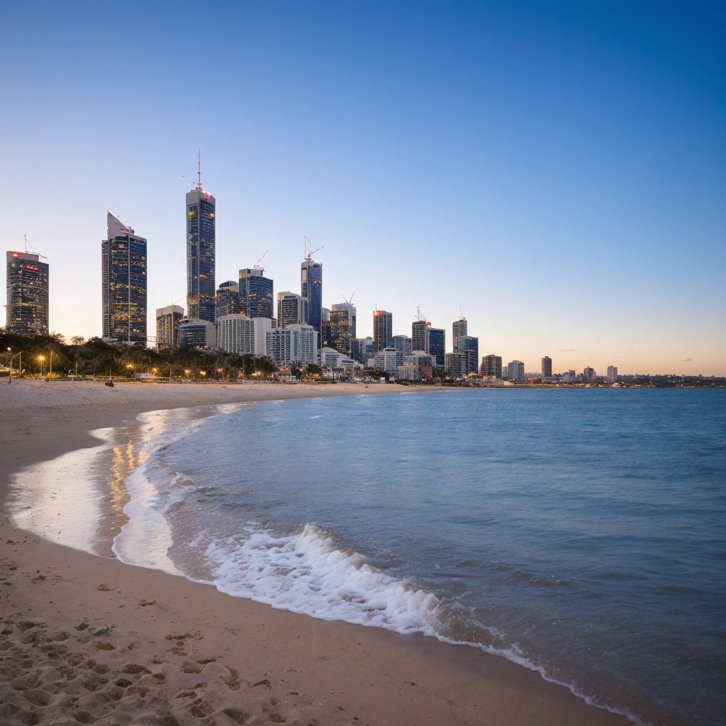 Hackers never go out into the sun? 🧛 Well, with this kind of beach right next door, we'll certainly try to get you into some beach bar after a long day of hacking in the evening. It'll be winter in Brisbane in June, but Wikipedia tells us to expect sunny 20 degrees 🌞🌞🏖️🏖️