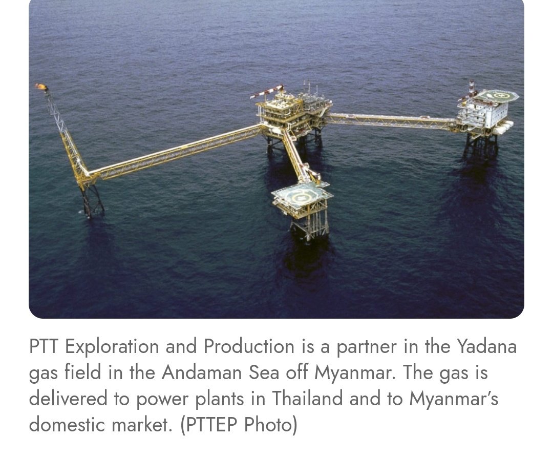 In yet another blow to #Myanmarcoup regime, #US energy giant #Chevron has "decided to withdraw its investments" &amp; finally exit #Myanmar #Yadana gas project. #Thailand's #PTTEP, as project operator, will however continue to "carry out the gas production" #WhatsHappeninglnMyanmar