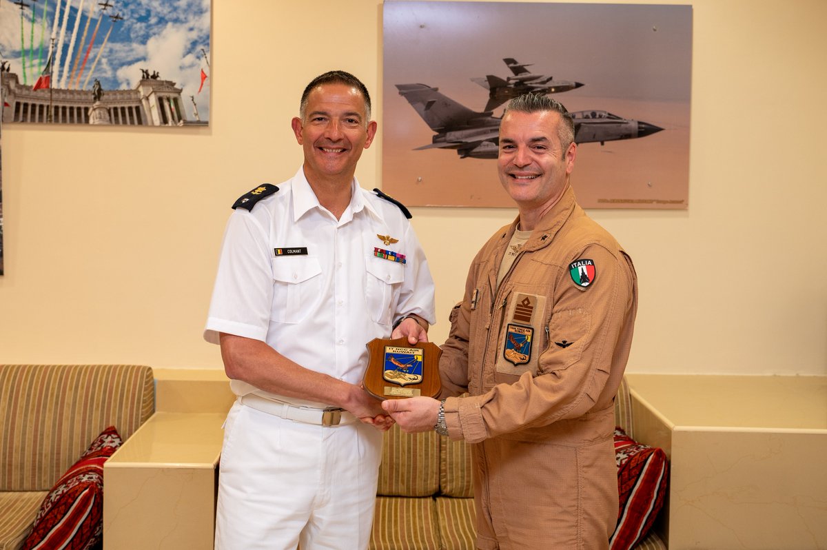Force Commander Colmant visited Kuwait 🇰🇼 to have dialogues with the Italian Force Commander Colonel Nicoletti of the @ItalianAirForce 🇮🇹 and the Kuwaiti High Military Command to share views about the importance of #maritimesecurity in the Gulf area.