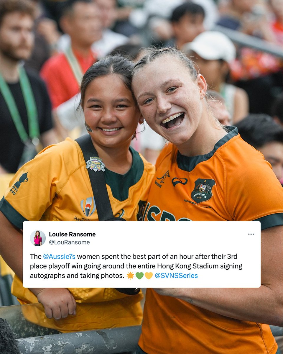 Thank you for the amazing support 🫶 #Aussie7s #HSBCSVSNS