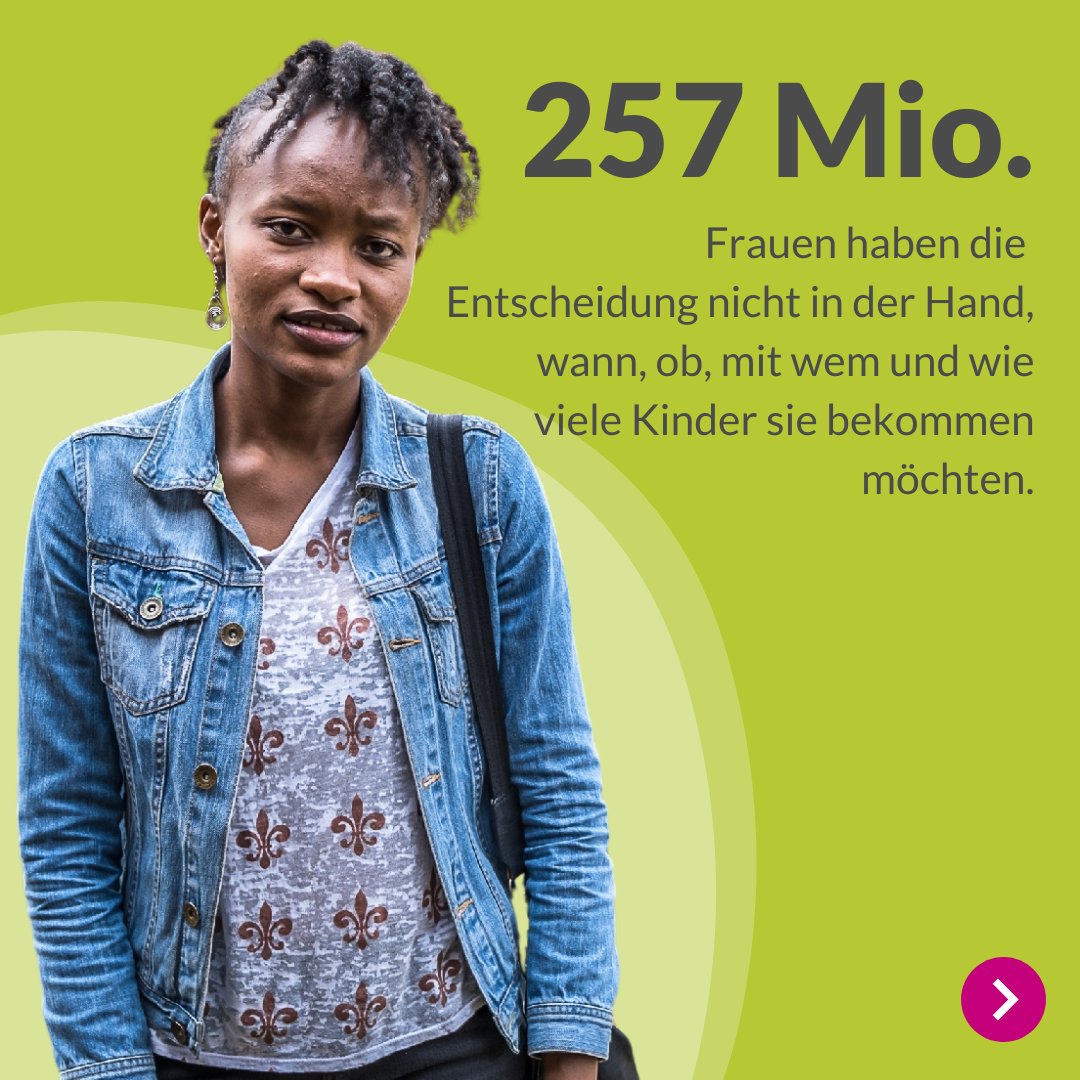 Neue Daten aus 68 Ländern zeigen, dass 44% aller liierter Frauen nicht über ihre #Gesundheit, Sex oder #Verhütung entscheiden können. Dies führt zu vielen unbeabsichtigten Schwangerschaften, besonders in Subsahara-Afrika. #Frauengesundheit Mehr dazu hier: dsw.org/weltgesundheit…