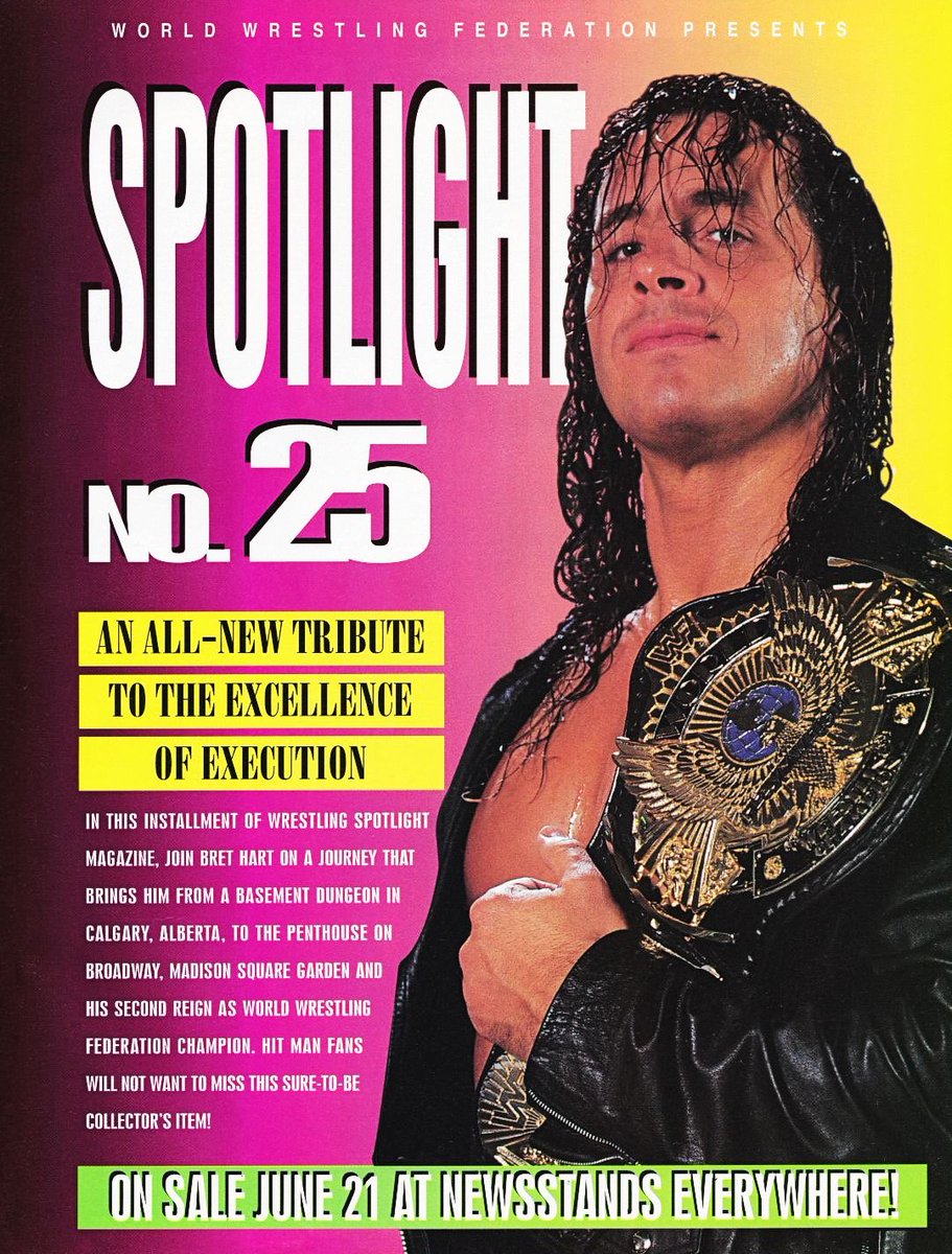 🔦 WWF Wrestling Spotlight Presents Bret 'Hitman' Hart! 💕 @BretHart #WWF #WWE #Wrestling #BretHart