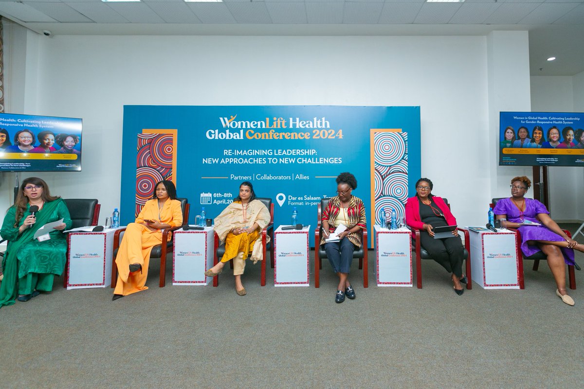 At the @WLHGConference, an insightful panel discussion with women leaders from @womeninGH, addressing gendered health inequities, escalating backlash against women's rights & the importance of women's leadership in health 🏥🌟 @womenlifthealth #WLHGC2024 #ReimaginingLeadership