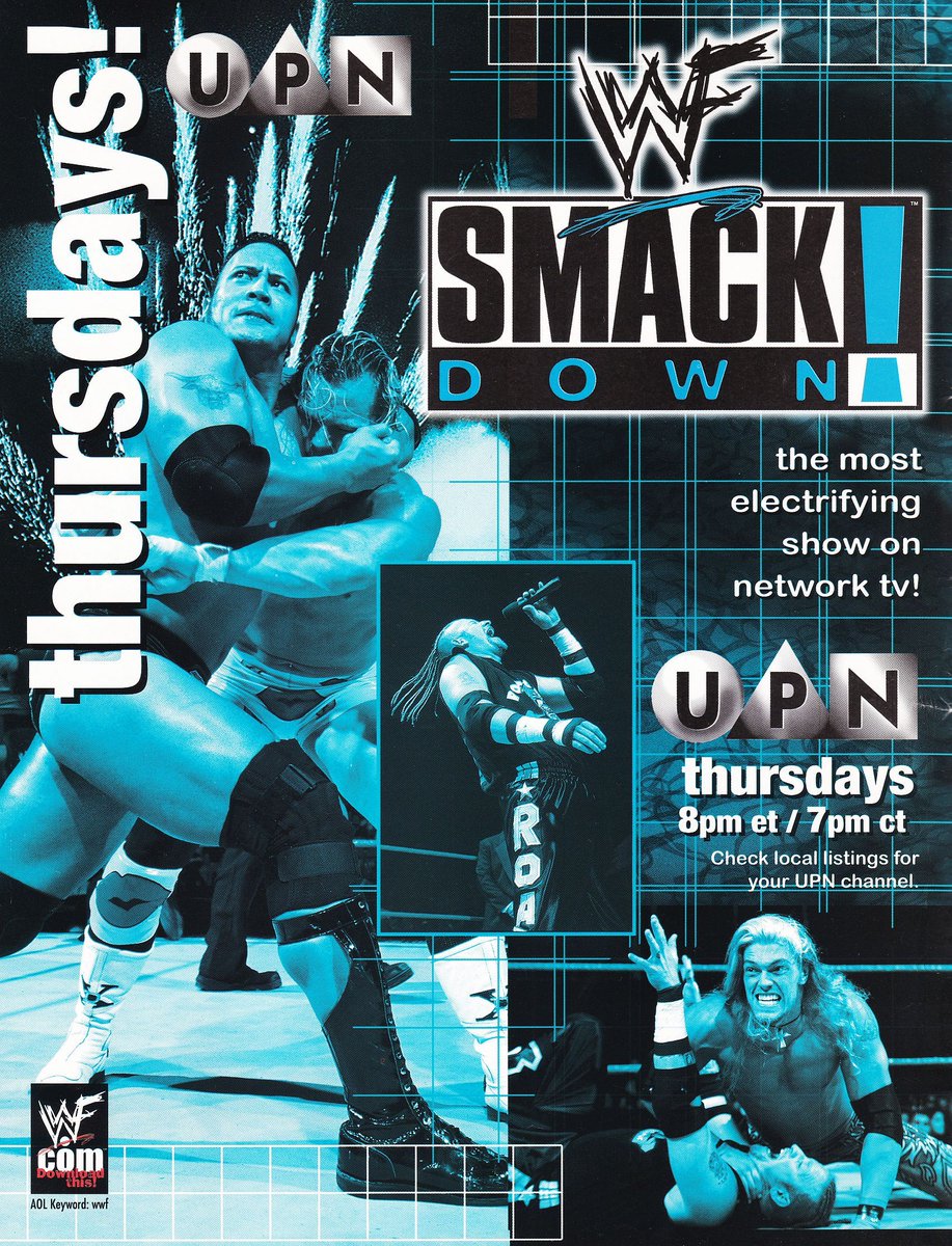 Thursday nights on UPN! 📺 #WWF #WWE #SmackDown