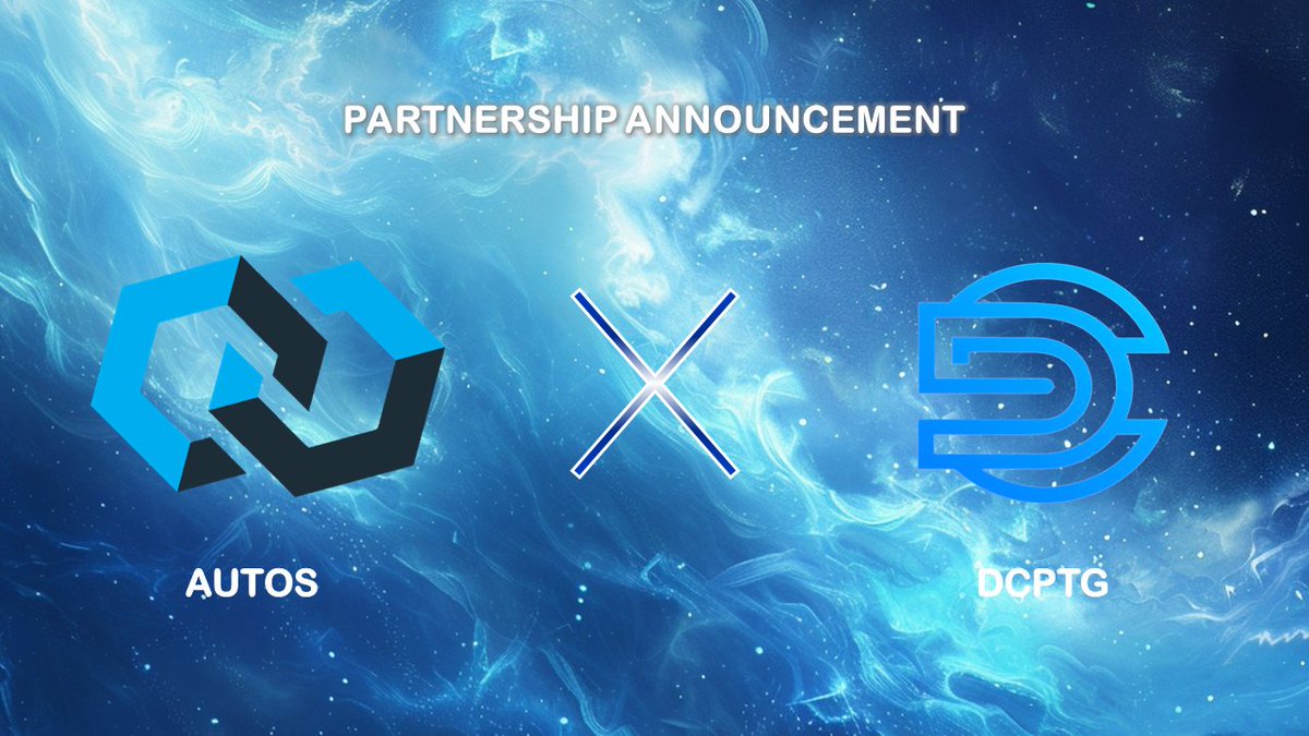 NEW Partnership Announcement! 🎉🎉 We're thrilled to announce a powerful collaboration between #AUTOS and #DCPTG ! 🚀 DCPTG serves investors and institutions by leveraging distributed yield markets and innovative technology. 👋x.com/dcptg_ai