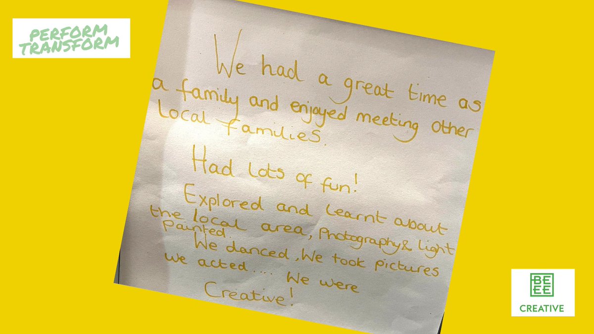 😊👉 Wonderful to hear how much this family enjoyed the #ProjectPerformTransform workshops at @MuseumOne in Letchworth. #DYK The Perform Transform exhibition in Letchworth is now open to the public until July? Funder: @heritagefunduk #heritage #museums #letchworth #herts