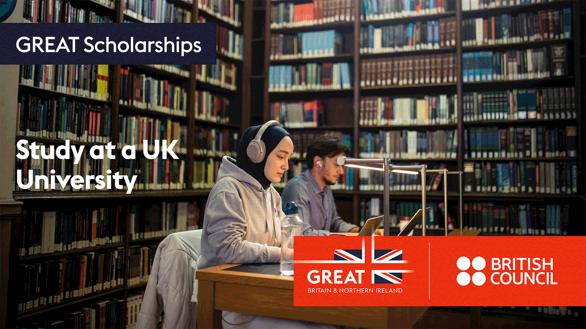 Do you have an undergraduate degree and wish to continue your education in the UK? The GREAT
Scholarships 2024 is open for applications! 

Find out more on Study UK’s website: tinyurl.com/yvvwm9bm

#GREATScholarships #StudyUK #HE