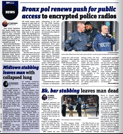 good morning - yea eclipse day - but dont forget to read @amNewYork story on Bronx @KarinesReyes87 supporting our bill to include media in @nypdnews radio transmissions, public 10 min delay. we support police, but not this wrong headed, non transparent policy that eliminates…