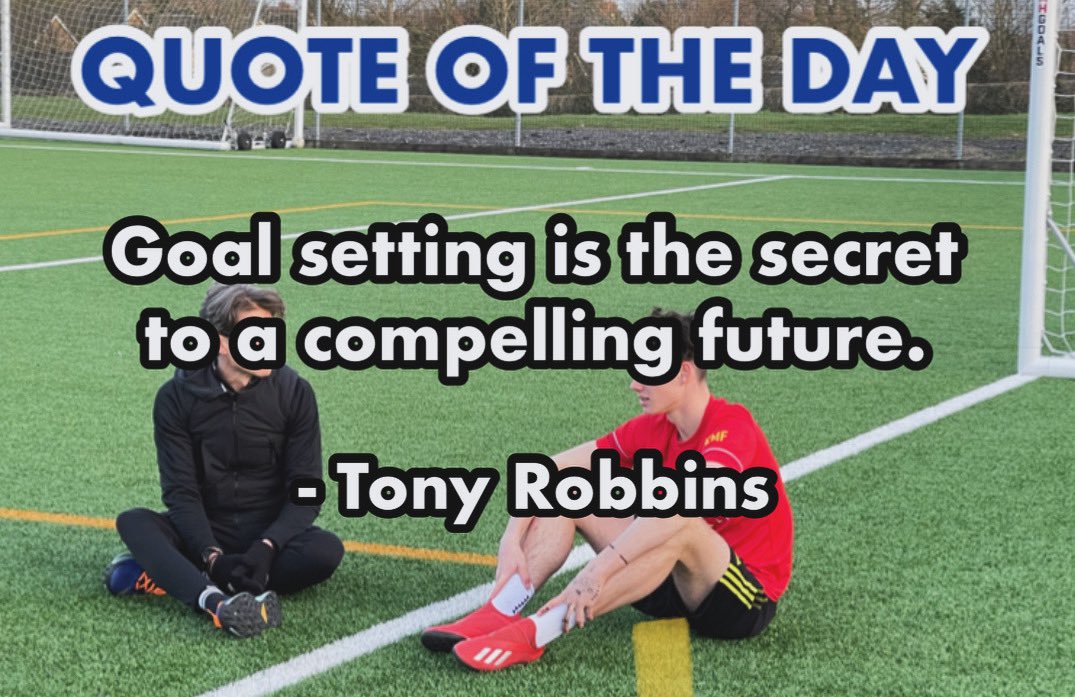 We always work with our players on setting short term and long term goals! This is one of the many things that can help players achieve success! 💪💙💯🔥📈🏆 #integerfootball #football #qotd #motivation