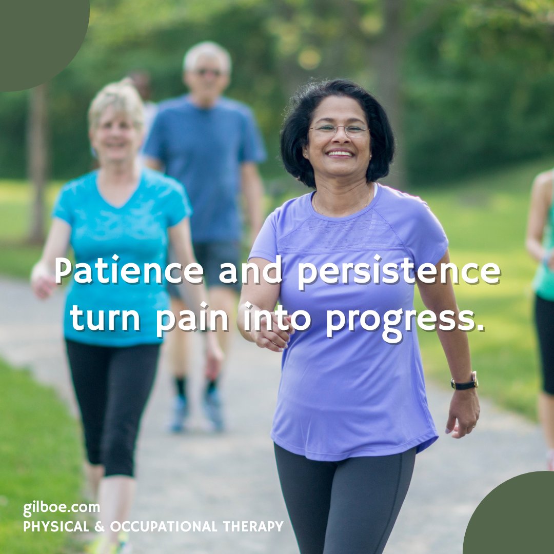 #PatienceToProgress
#PersistencePays
#PainToProgress
#HealingJourney 
#GilboePT
#GilboeOT
#PhysicalTherapy
#OccupationalTherapy