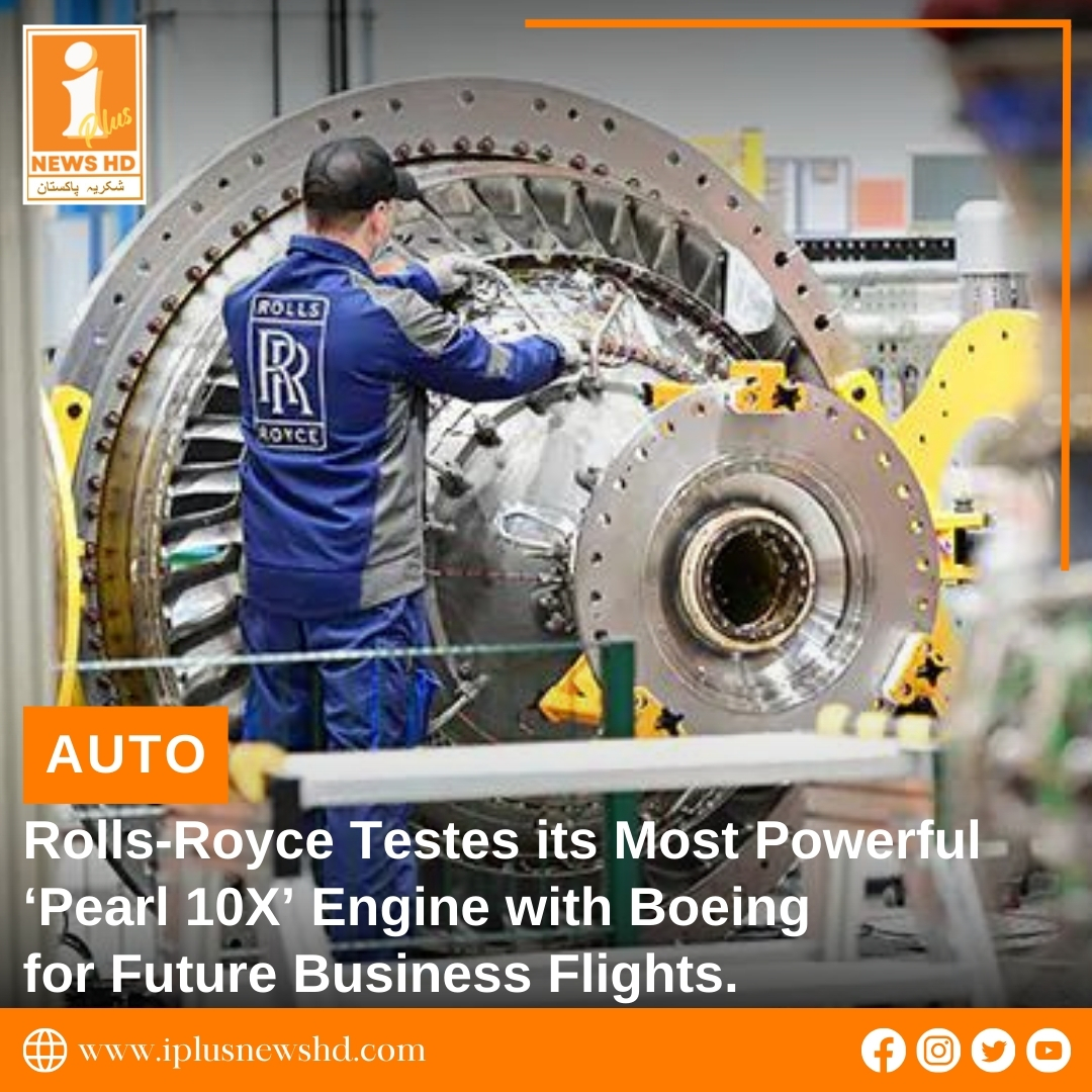 IPlusNews_HD's tweet photo. Rolls-Royce Testes its Most Powerful ‘Pearl 10X’ Engine with Boeing for Future Business Flights.⬇

For more details visit our website:
https://t.co/cKEs7Bz7ko
.
.
.
#iplusnewshd #news #rollsroyce #engine #businessflight #autonews https://t.co/L6ZwAOmEft