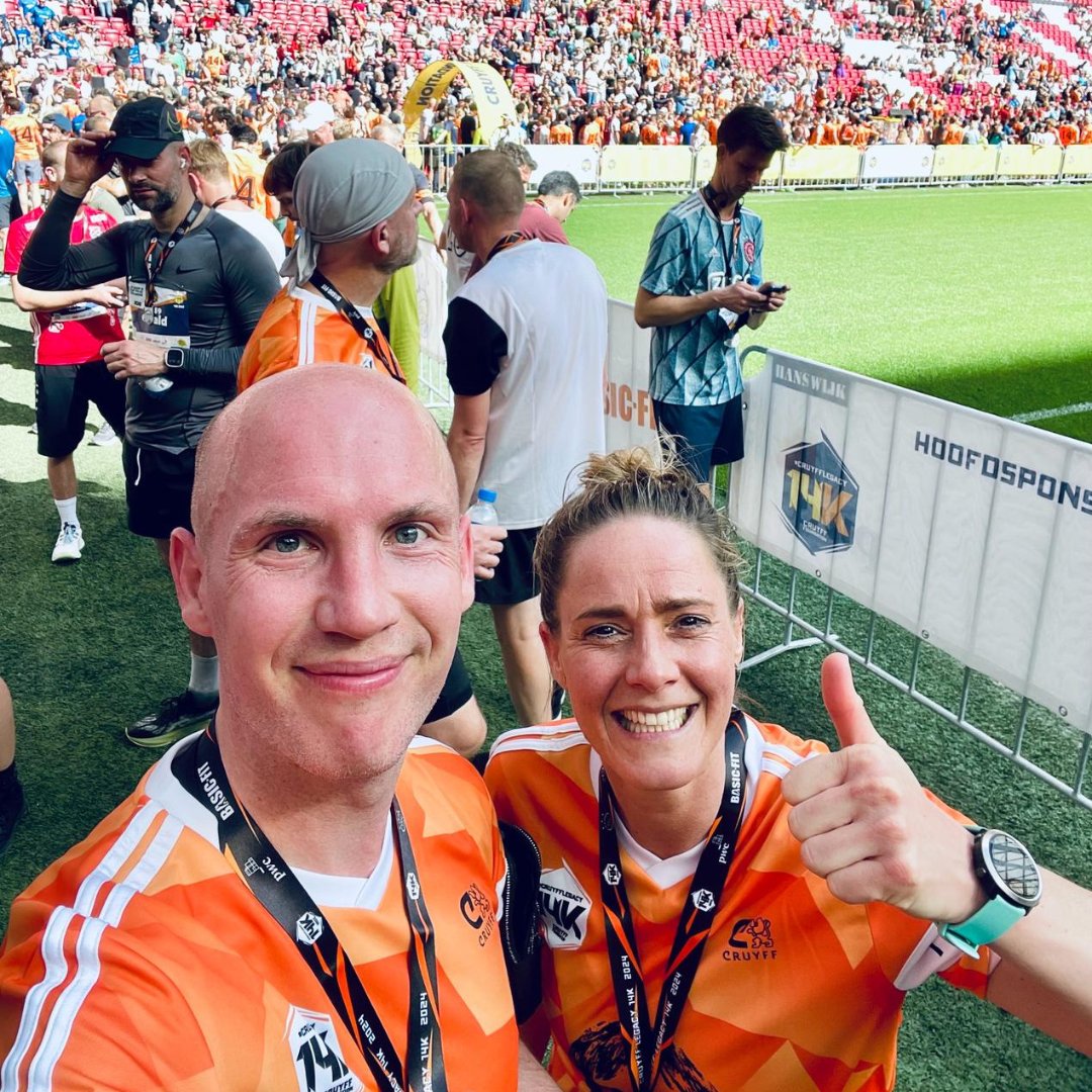 We namen deel aan de #CruyffLegacy14KRun, een sportevenement georganiseerd door en voor <a href="/JCFoundation/">Johan Cruyff Foundation</a> #Amsterdam.

Ons Business Team #CruyffEducation, met vertegenwoordigers van ons educatief netwerk in #Nederland, nam deel aan het event met start en finish in de <a href="/cruijffarena/">Johan Cruijff ArenA</a>!