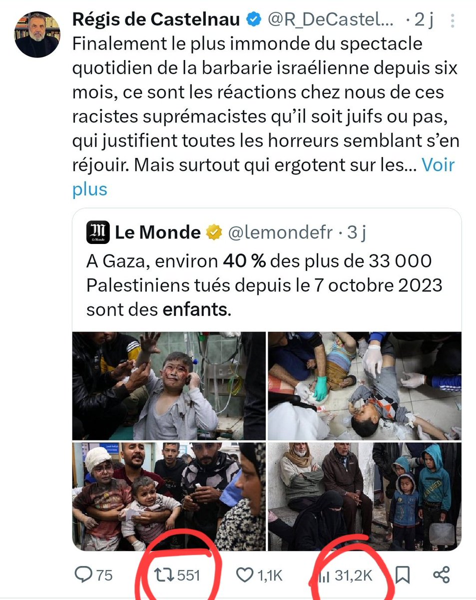 PeurAvion's tweet photo. Les propagandistes du Kremlin font massivement appel à des bots pour accroître artificiellement leur visibilité, les faux comptes produisant de nombreux retweets. Sauf que Twitter fait également apparaître le nombre de vues réelles, révélant la triche...
Ces comptes génèrent ainsi moins de 30k vue pour 500 RT alors qu'une audience réelle devrait générer au moins 10 fois plus de vues.
Dites donc @X, vous comptez agir un jour et lutter contre cette audience fictive ?! Vous contribuez à la propagande par ce laisser-faire et vos algorithmes !