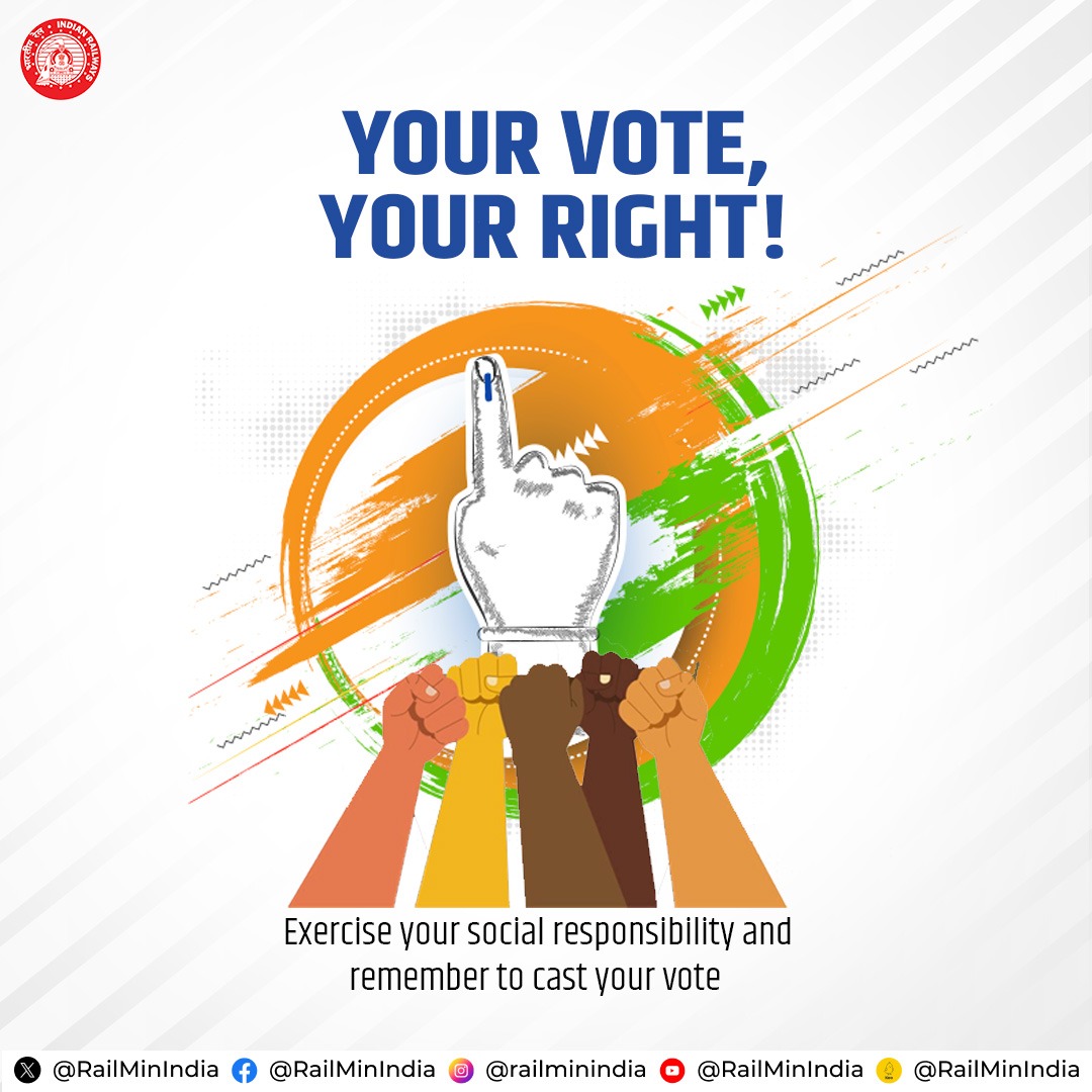 Celebrate the essence of democracy by responsibly contributing and exercising your voting rights.

#ChunavKaParv #DeshKaGarv #Elections2024