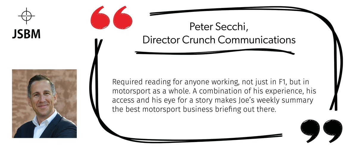 A must-read for communication, PR or sponsorship #F1 #Racing #Motorsport Find out more ➡️ bit.ly/jsbm