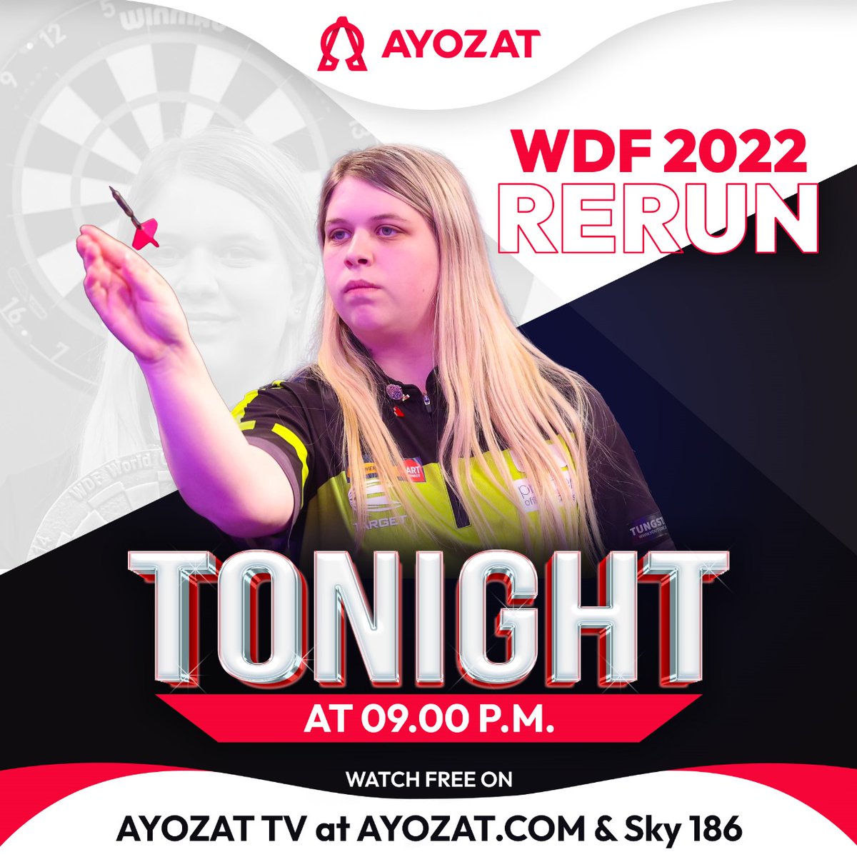 Missed the darting action the first time around? No worries! Join us for a rerun of the thrilling World Darts Federation Lakeside Championship 2022 every Monday at 9pm on AYOZAT TV at ayozat.com and Sky 186 #darts #wdf #lakeside #worldchampionship @DartsWDF