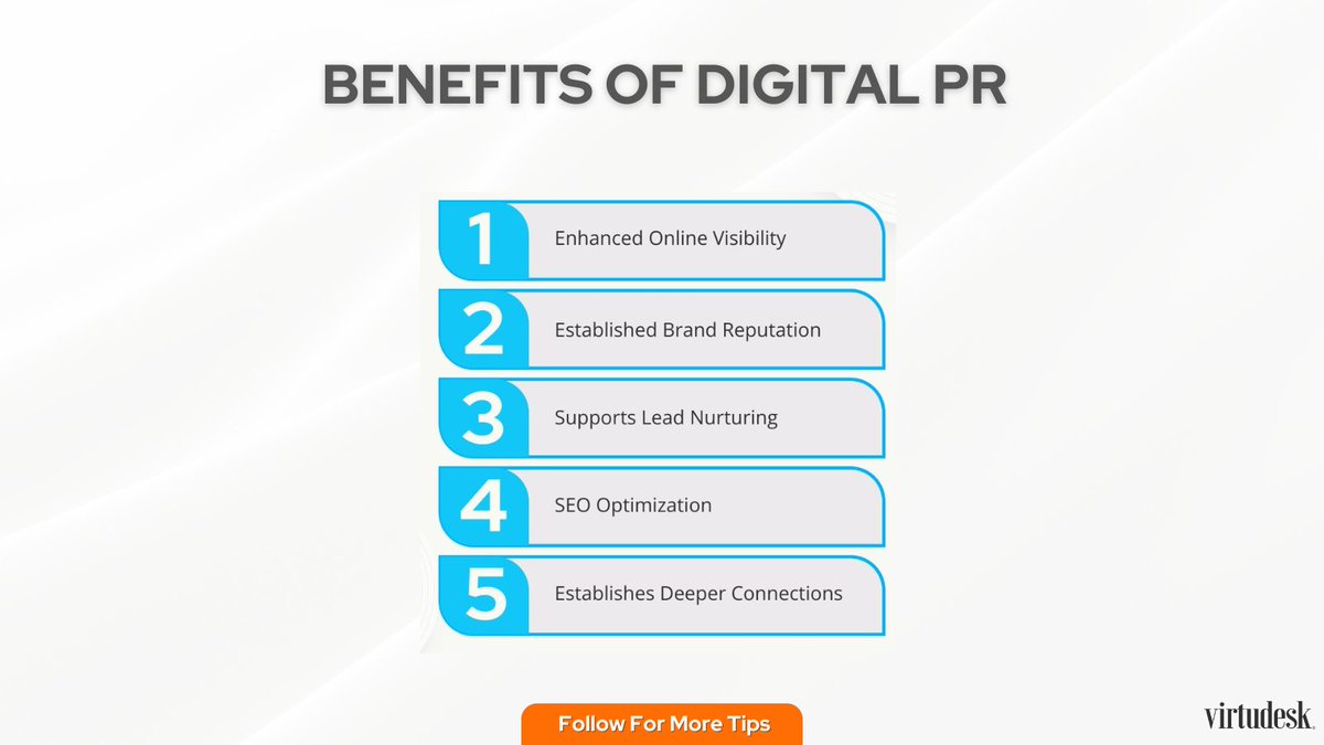 With digital PR, your brand’s message can go the distance. See the 5 benefits that digital PR can bring to your business. #PR