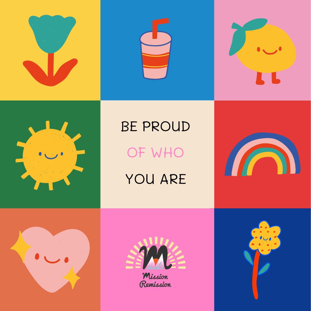 We'd like to remind you during our Feel Good theme for April that you should always feel proud of you who are and how you've overcome the diagnosis and treatment of cancer. That is no small thing and you should definitely feel good that you've survived it...